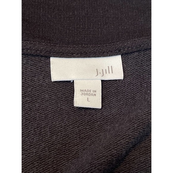 J JILL Misses L Black Sweater Rayon Cotton Spandex - Picture 3 of 6